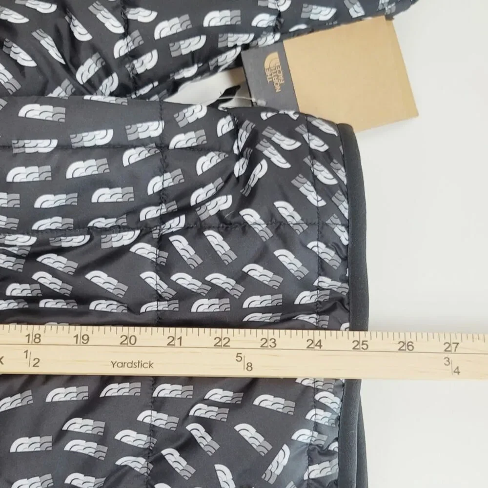 The North Face Reverse Shasta Full Zip Hooded Jacket in Black Vector Field sz XL